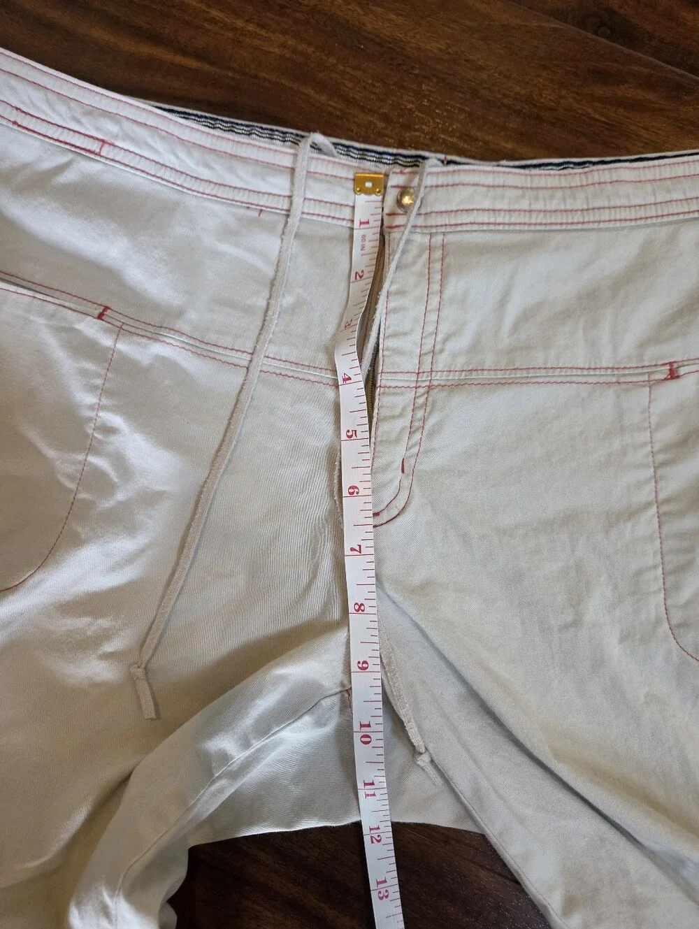 Nike Youth 12-14 Beige Drawstring Cropped Pants